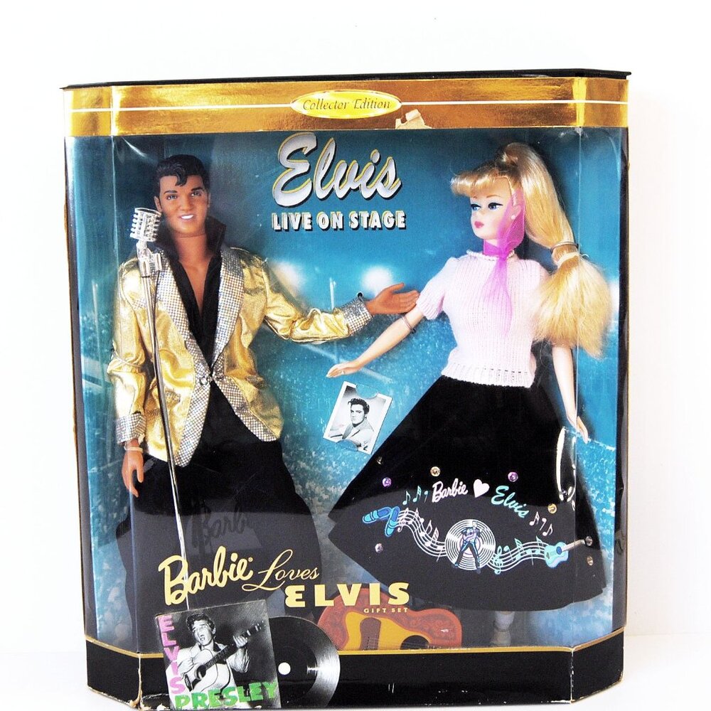 Elvis Live On Stage Barbie Loves Elvis 1996 Collector’s Edition Doll Gift Set